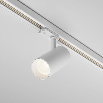 Трековый трехфазный светильник 7 см, 20W, 2700-5000K, Maytoni Focus Led TR197-3-20WCCT-M-W, белый