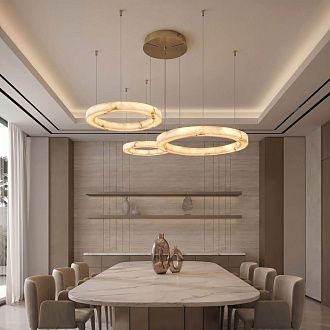 Подвесной светильник *80/60/40*6/6/5-180 см, *LED*103W, 3000-6000K, MODELIGHT  MDL.8486.800.600.400PL BS, Латунь