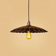 Светильник подвесной LOFT HOUSE P-96/1, диаметр 45 см, темно-коричневый