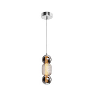 Подвесной светильник 12*12*339 см, LED, 16W, 3000К, Maytoni DROP MOD273PL-L16CH3K хром