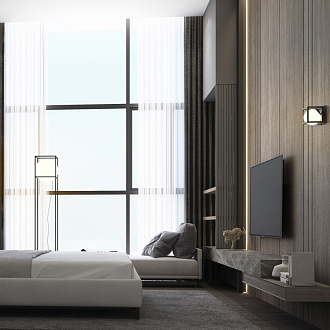 Бра 13,5*13*13 см, G9*5W,  Mantra Desigual 7609, черный