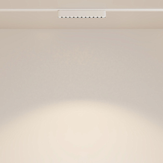 Трековый светильник 2,6*22,2*2,9 см, LED 12W, 3000К, Белый Maytoni Points TR082-1-12W3K-M-W