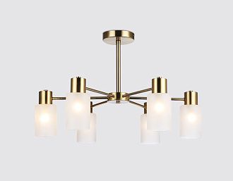 Подвесной светильник 62*62*38,5- см, 6*E14*40W, K, Ambrella Light Traditional TR9581, латунь