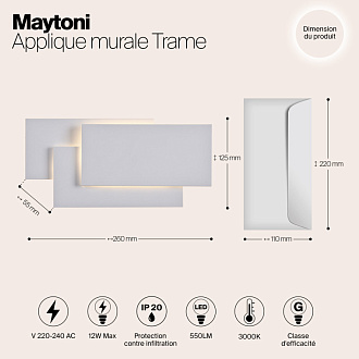 Бра Maytoni C804WL-L12W, белый