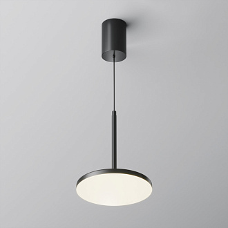 Подвесной светильник 	Maytoni Technical LED 12W, 4000k, P076PL-L12W4K-B, черный, лифтовый механизм 