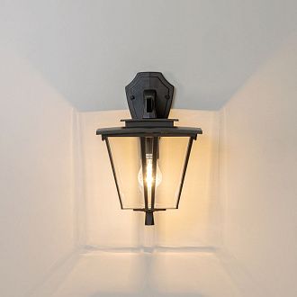 Уличный настенный светильник 33 см, Citilux FORTS CLU10W , черный