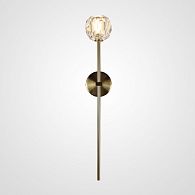 Бра Boule de Cristal Long Sconce Brass 45*11*45 см, 1*G9*40W, ImperiumLoft 44.305, Чёрный, Латунь