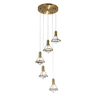 Подвесной светильник 32*32*135 см, LED 24W, 4000K, Латунь MODELUX ML.88973.5 BS