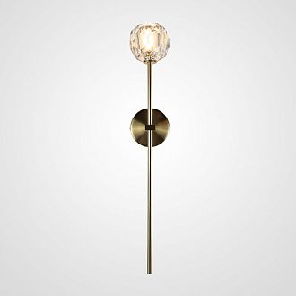 Бра Boule de Cristal Long Sconce Brass 45*11*45 см, 1*G9*40W, ImperiumLoft 44.305, Чёрный, Латунь