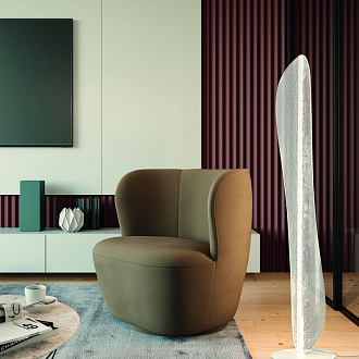 Торшер 35*38*161 см, LED *  30W, 3000К Mantra Bianca 7769, белый