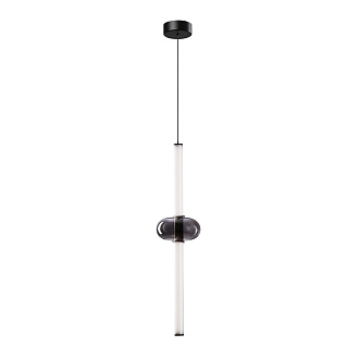 Светильник подвесной 16*60 см, 1 LED*12W, 3500 К, Arte Lamp Rigla A6838SP-12SM, Черный
