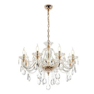 Люстра 77 см, 8*Е14*40W, Modelux  ML.7163.8P, Золото