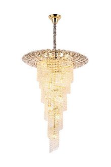 Люстра Ø700 x H1100, мм, 18*40W (720W), GOLD (Золото) NewRgy 5052-D700 GOLD
