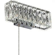 Настенный светильник 30 см, 6W, 3000K, Citilux Palant CL325312, хром
