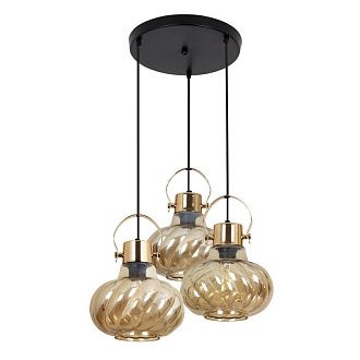 Подвесной светильник 45*45*100 см, Е 27 3x60W, Черный, Золото MODEMODERN MD.1189.450 BR