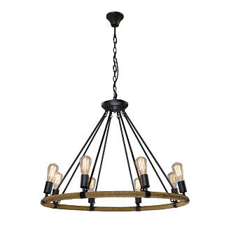 Люстра 83 см Loft It  Rope Filament 1861/8 состаренный коричневый