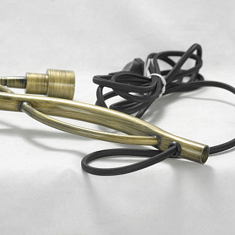 Настольная лампа Lussole Ajo GRLSP-0551, 32*64 см, бронзовый