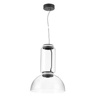 Светильник подвесной 40*56 см, 1 LED*18W, 4000 К, Divinare Trumpet 1242/06 SP-18, Черный