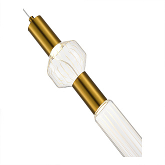 Светильник подвесной 10*180 см, LED*2*3W, 3000K, St Luce Tacche SL6117.203.02, Латунь