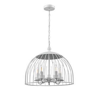 Подвесная люстра  49*125 см, 5*E14 белый Vele Luce Florian VL5061P05