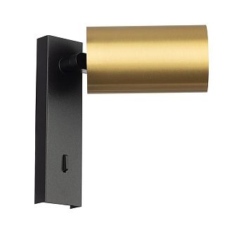 Светильник 15 см, Citilux AXEL CL512512, черный-латунь