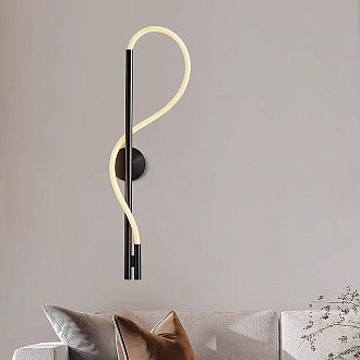Бра *90-90 см, 1*LED*28W, 3000K, Lightera Tura LE103W-90B, Черный