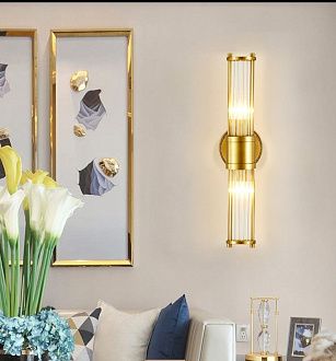 Бра Imperium Collection Claridges 123210-01 Brass 12*12*46,5 см, 2*E14*40W, ImperiumLoft 123210-01, Золотистый