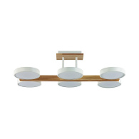 Потолочный светильник 33*65*17 см, 1*LED*72W 3000-4000-6000K Lumion Plato 8030/108CL белый, дерево