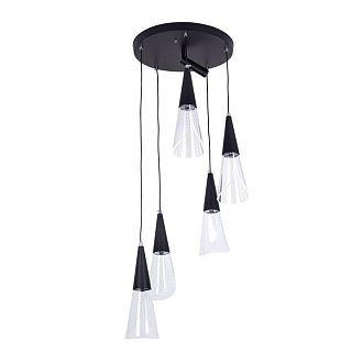 Светильник 45*45*35-85 см, *LED*21W, 3000-6000K, LED4U L7106-6 BK, Чёрный