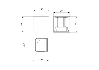 Светодиодный светильник 15 см, 20W, 3000K, Maytoni Fulton O572WL-L20GR3K, серый