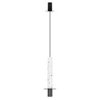 Подвесной светильник *13*43 см, 1*LED*7W, 4000K, Loft It Lava 10361B, Черный, белый