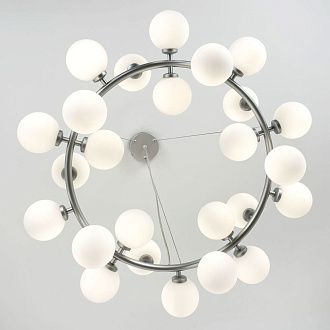 Подвесной светильник 80*30/120 см, 25xG9 MODESTYLE MS.6033.25 SL серебро