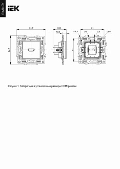 SKANDY Розетка HDMI SK-H01M мятн. IEK, SK-H10-K06