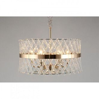 Подвесная люстра 55*70-150 см, 6*E14, 40W, Aployt Toinet APL.734.06.06, никель