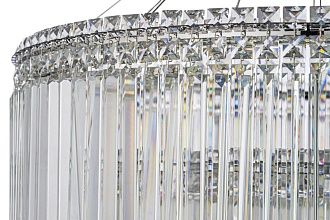 Люстра подвесная **41 см, Led лента*LED*134W, 3000/6000K, Arti Lampadari Ovindoli Gold Ovindoli L 1.5.80+40.101 N, Никель