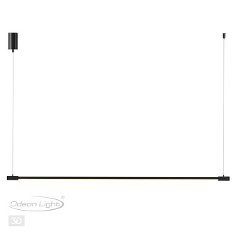Светодиодный светильник 81 см, 9W, 3000K Odeon Light Fillini 4335/9L, черный