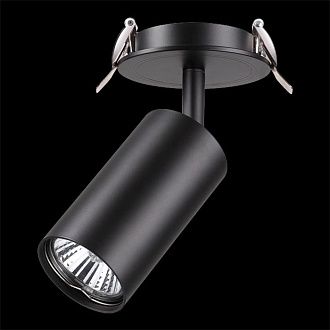 Встраиваемый светильник Novotech Pipe 370416 черный, вр 8 см
