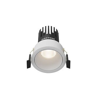 Встраиваемый светильник DL115-10W-4K-W **-8,2 см, *LED*10W, 4000K, Maytoni technical Dip DL115-10W-4K-W, Белый, вр 6 см