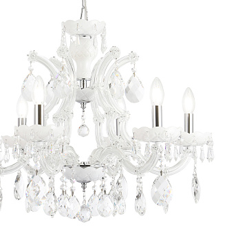 Люстра 70*54 см, 6*E14*60W Хром/белый Crystal Lux BLANCA re SP6