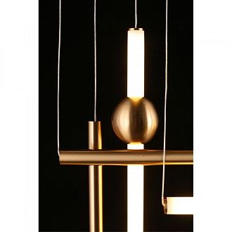 Подвесной светильник 85*15*90-250 см 50W, 3000K, Aployt Zhozefin APL.038.06.50, бронзовый