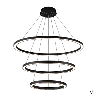 Светильник 80 см, 158W, 3000-6300K, Crystal Lux FORTUNA SP158W LED BLACK, черный