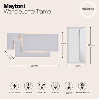 Бра Maytoni C804WL-L12W, белый