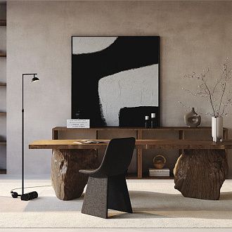 Торшер 30*24*215 см, LED*13W, 3000K, Maytoni Pikant MOD372FL-L10B3K, черный