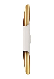Бра 6**60-60 см, 2*GU10*50W, Crystal Lux Sonata CLT 332W2-V2 WH-GO, Белый/Золото