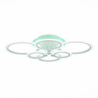 Светильник потолочный 87*60 см, 140W, 3000-6000K  EVOLUCE  CERINA SLE500552-06RGB  Белый