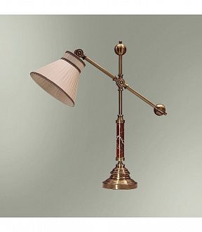 Настольная лампа Good light (Фотон) с абажуром 21-08.57/3857, бронза, бежевый