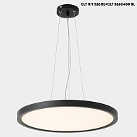 Светильник потолочный 40 см, 30W, 3000-6000K, Crystal Lux CLT 526C400 BL, черный