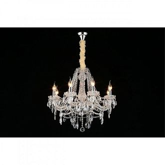 Подвесная люстра 63*80-120 см, 8*E14, 40W, Aployt Koletta APL.755.03.08, хром