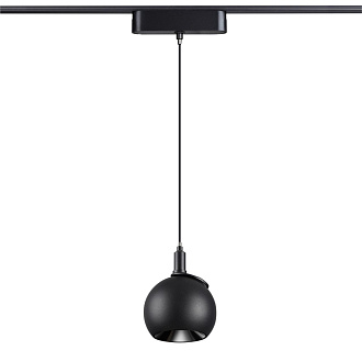 Трековый светильник для низковольтного шинопровода 11,5*10* см, LED 12W*3000 К, Novotech Shino Smal, черный, 359264