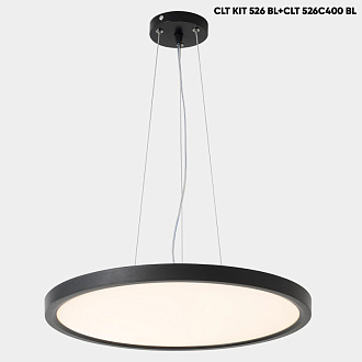 Светильник потолочный 40 см, 30W, 3000-6000K, Crystal Lux CLT 526C400 BL, черный